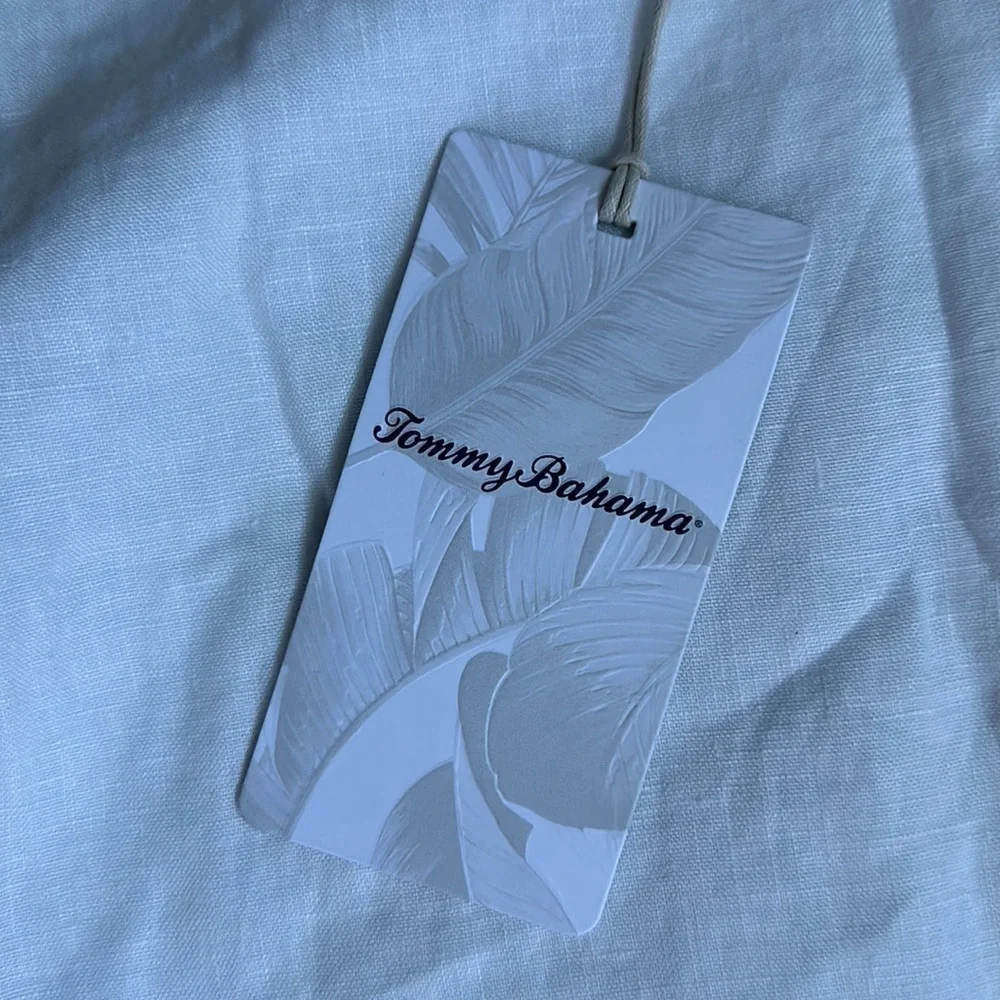 NWT MLB Atlanta Braves Tommy Bahama white linen dress baseball size small - Picture 5 of 10